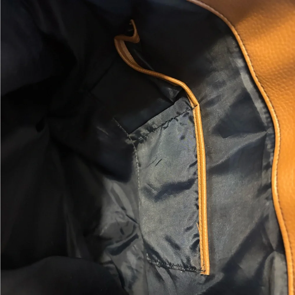 Tommy Hilfiger Pink and Brown Plaid Tote - Picture 8 of 9